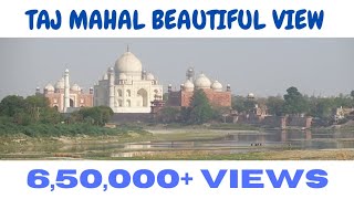 Okha Varanasi Express Departs Agra Fort Station And View Of The Taj Mahal [upl. by Lucinda]