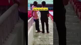 tip tip barshi rain in stadium during matchrain intruption in matchstadiumviralshortscricketviral [upl. by Oeniri]