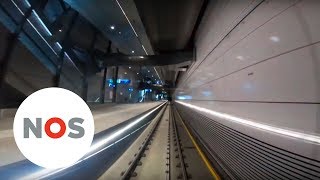 NOORDZUIDLIJN Rij de hele route mee [upl. by Nerdna]