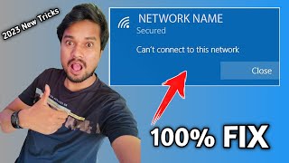 Fix WiFi Cant Connect to This Network Windows 781011 Hindi [upl. by Dosia]