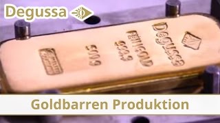 Produktion der Degussa Goldbarren [upl. by Artemed]