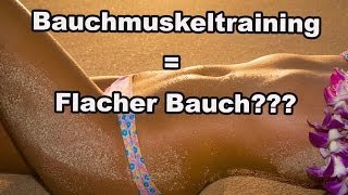 Bauchfett Weg Übungen  Reicht reines Bauchmuskeltraining für flachen Bauch  Abnehmen  Ernährung [upl. by Ahsehyt]