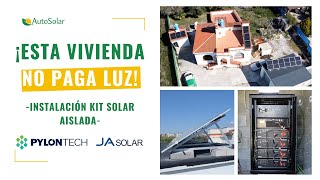 Instalación aislada con placas solares Asturias ¡¡VIVIR SIN PAGAR LUZ [upl. by Yecnahc]