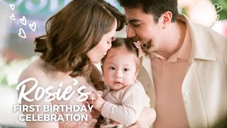 ROSIES FIRST BIRTHDAY CELEBRATION  Jessy Mendiola [upl. by Anuska990]