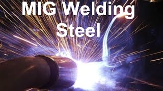 Mig Welding Steel In The Flat Position [upl. by Eloccin]