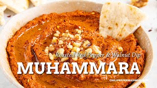 Muhammara Roasted Red Pepper amp Walnut Dip [upl. by Viehmann]