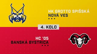 4kolo štvrťfinále HC 05 Banská Bystrica  HK GROTTO Spišská Nová Ves HIGHLIGHTS [upl. by Niko732]