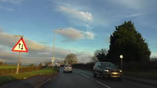 Driving On The A5 amp A483 From Shrewsbury To Chester England 20th December 2017 [upl. by Bozovich]