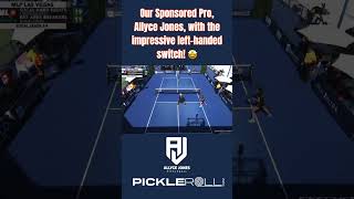 Lefty Defensive Switchero That’s our Pro Allyce Jones pickleball pickleroll pickleballusa [upl. by Quint]