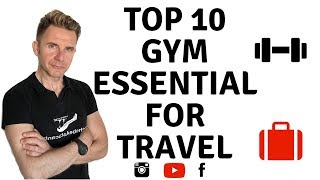 Top Ten Gym Essential For Travel ‼️ [upl. by Atinev]