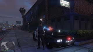 GTA Online Stanier LE Cruiser Police Car [upl. by Jerrilee920]