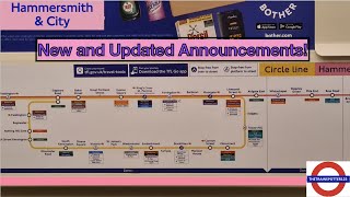 NEW AND UPDATED Announcements on the Hammersmith amp City Line [upl. by Akihsay]