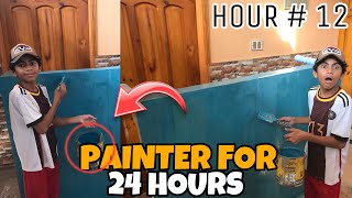 I Became A Painter For 24 Hours  Painter  House painting vlog [upl. by Postman]