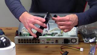 How to Install a Hard Drive in a Dedicated NVR  Hikvision 7600 Series [upl. by Aneelehs891]