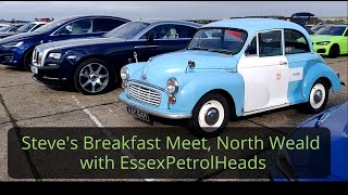 North Weald  Steves Breakfast Car Meet with Essex Petrolheads [upl. by Nevarc718]