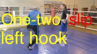 Onetwo slip left hook combination [upl. by Duane]