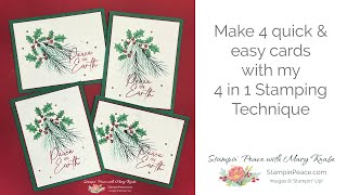 4 in 1 Stamping Technique you will LOVE using again and again [upl. by Anaidni]