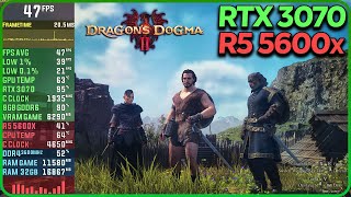 Dragons Dogma 2 RTX 3070 FPS Test Max Settings  DLSS [upl. by Gasperoni]