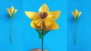 How to make a Kusudama Paper Flower  Easy origami Kusudama [upl. by Assecnirp743]