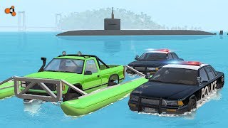 Beamng drive  Сars Surfing Crashes 3 [upl. by Ellenad]