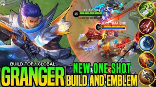 GRANGER ONE SHOT  CRITICAL BUILD is 100 BROKEN  BUILD TOP GLOBAL GRANGER 2024 MLBB [upl. by Bergmann]