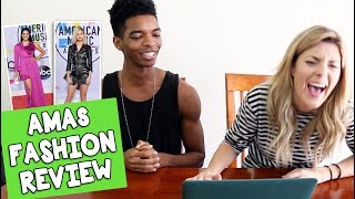 AMAs FASHION REVIEW w KINGSLEY  Grace Helbig [upl. by Swords834]