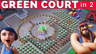 GREEN COURT in only 2 attacks  BOOM BEACH gameplayoperation strategytips [upl. by Angelica101]