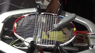 sTRINHgs Yonex ArcSaber 11 Badminton Racket Stringing [upl. by Bowra]