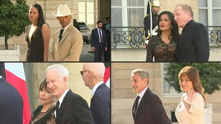 French and American celebrities arrive for Biden state dinner at the Elysee palace  AFP [upl. by Enimasaj]