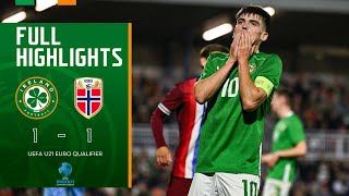 HIGHLIGHTS  Ireland U21 11 Norway U21  UEFA European Under21 Championship Qualifier [upl. by Law]