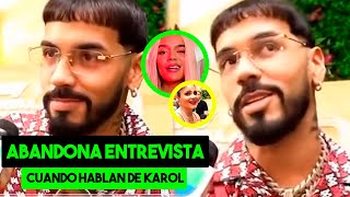 ANUEL AA ABANDONA ENTREVISA CUANDO LE PREGUNTAN POR KAROL G 🤯  TOKI  VIRAL 2024 [upl. by Horace]