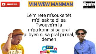 Kenfs x Jean Bernard Thomas  Vin wèw manman Pawòl mizik paroles lyrics [upl. by Sammons]