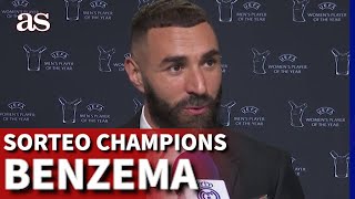 SORTEO CHAMPIONS  BENZEMA analiza el sorteo de CHAMPIONS AS [upl. by Perle749]