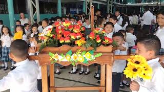 Septima procesion SAN VICENTE DE PAUL SONSONATE tercer grado [upl. by Niboc]