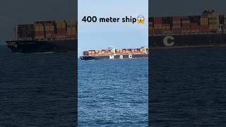 World’s biggest container ship🛳️☠️😱 explore travel shortvideo [upl. by Silvano]