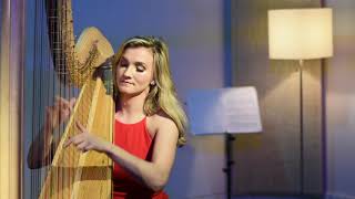 Tournier  Etude de concert quotAu Matinquot Grace Ludtke harp [upl. by Yeta]