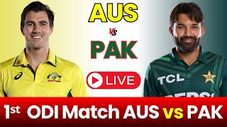 🔴 Live Cricket Pakistan 🇵🇰 Vs Australia 🇦🇺 – 1st ODI Match  PAK Vs AUS Live Match Today 🏏 [upl. by Erdnaed317]