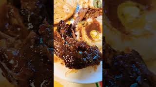 Crock pot beef briscket with onion red wine gravy with mashed potatoes [upl. by Ban]