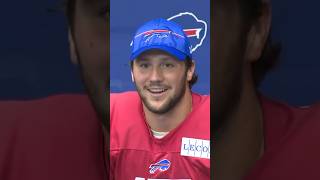 Josh Allen on Madden and calling plays after Buffalo Bills practice shorts [upl. by Limemann]