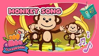 MONKEY  ZooMooPedia  SingAlong for Kids [upl. by Anitnahs828]