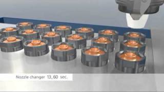 TRUMPF TruLaser 3030 Nozzle Changing System [upl. by Uahc]