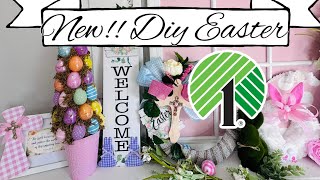 🌿NEW 5 DIY DOLLAR TREE EASTER SPRING DECOR CRAFTS 🌿 Olivias Romantic Home [upl. by Nalloh]