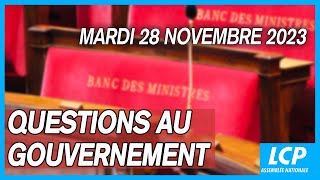 Questions au Gouvernement à lAssemblée nationale  28112023 [upl. by Ariajaj]