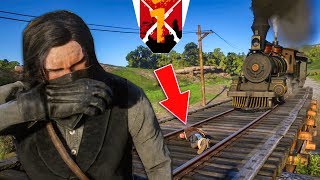 TIED HIM TO THE TRAIN TRACKS  RDR2 Wanted Part 1 [upl. by Guillema]