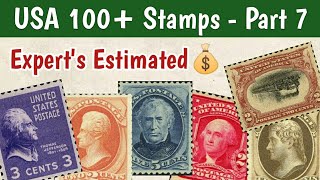 USA Stamps Worth Money  Part 7  Quick Review Of 104 Most Expensive Stamps From America [upl. by Pegeen]