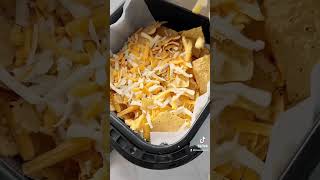 Air Fryer Nachos 🧀 shorts [upl. by Auqcinahs]