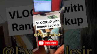 VLOOKUP with range lookup computertricks exceltips tutorial training shortvideo vlookup yt [upl. by Yalc]