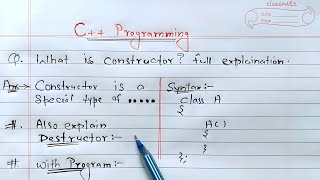 constructor and destructor in c  constructor and destructor in hindi  constructor in c [upl. by Gaither351]