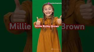 Millie Bobby Brown milliebobbybrown actress hollywood shorts [upl. by Korey850]