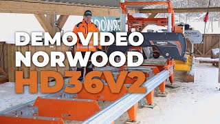 Demovideo Norwood LumberPro HD36V2  Skogma [upl. by Anuayek]